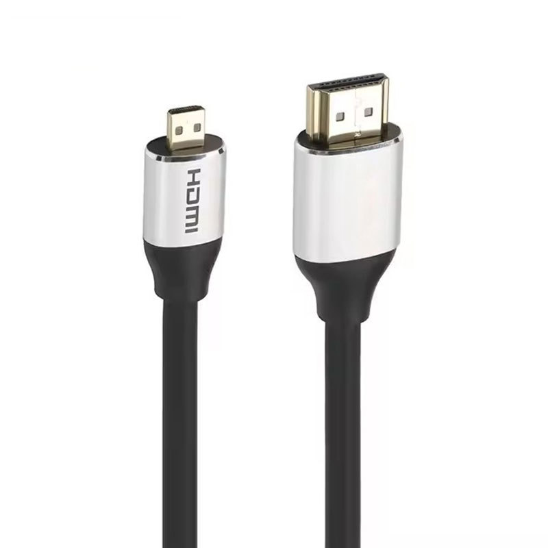 HDMI 2.0 Cable, HDMI to Micro HDMI with Aluminum Shell - Ultra HD 4K@60Hz, 18Gbps Bandwidth, Slim Design (OD4.8mm) for Cameras, Laptops, and Portable Devices