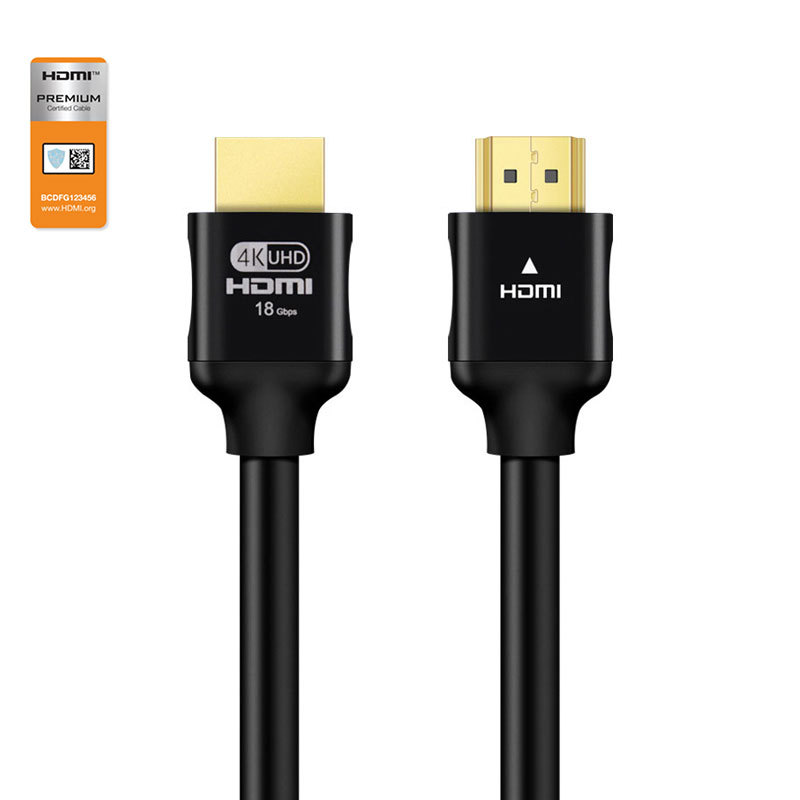 Premium Certified HDMI 2.0 Cable with Aluminum Shell - High-Speed 4K@60Hz, HDR, ARC Support, Durable & Reliable for Home Theater, Gaming, and Professional AV Setups