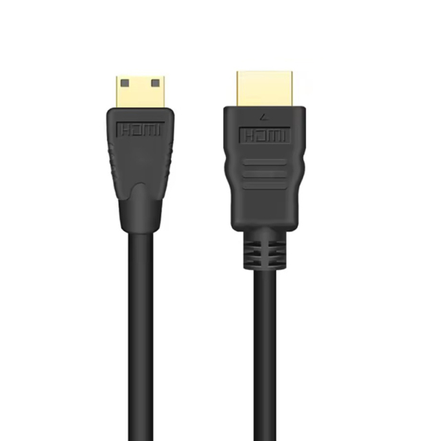 HDMI 2.0 Cable, HDMI to Mini HDMI with Molding connector - Ultra HD 4K@60Hz, 18Gbps Bandwidth, Slim Design (OD4.8mm) for Cameras, Laptops, and Portable Devices