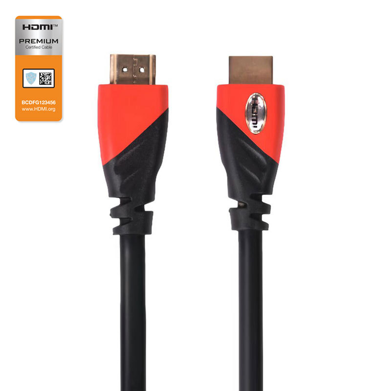 Premium Certified HDMI 2.0 Cable with Double Molding Connector - High-Speed 4K@60Hz, HDR, ARC Support, Durable & Reliable for Home Theater, Gaming, and Professional AV Setups