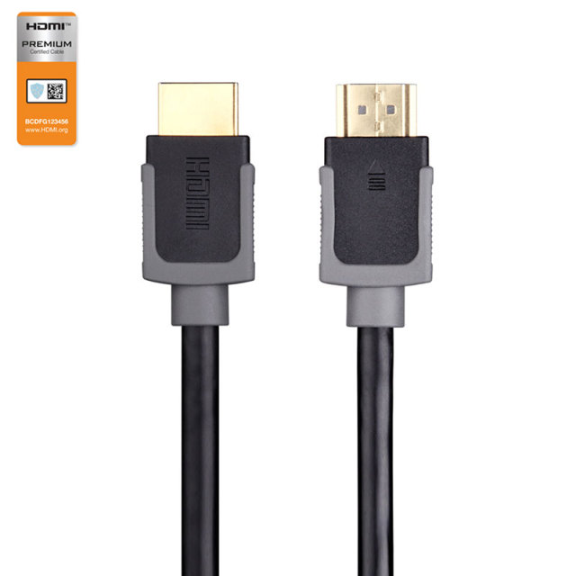Premium Certified HDMI 2.0 Cable with Double Molding Connector - High-Speed 4K@60Hz, HDR, ARC Support, Durable & Reliable for Home Theater, Gaming, and Professional AV Setups
