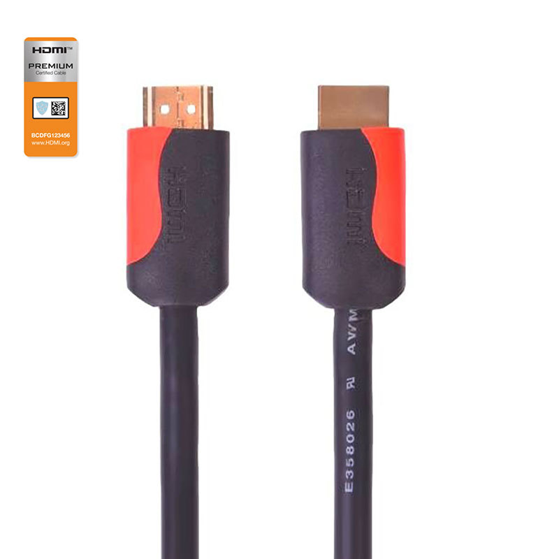 Premium Certified HDMI 2.0 Cable with Double Molding Connector - High-Speed 4K@60Hz, HDR, ARC Support, Durable & Reliable for Home Theater, Gaming, and Professional AV Setups