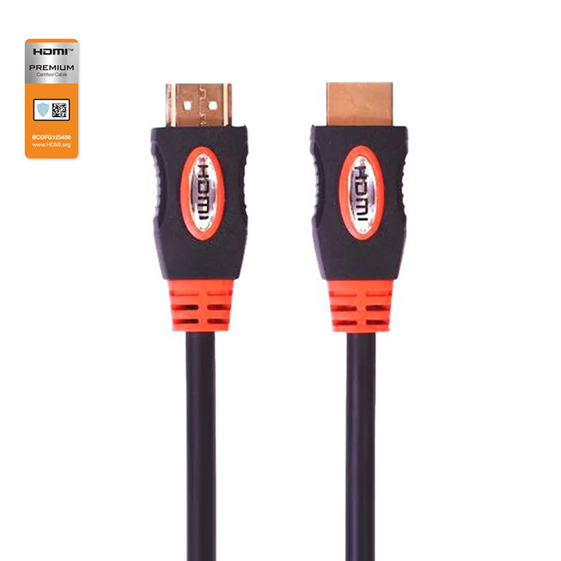Premium Certified HDMI 2.0 Cable with Double Molding Connector - High-Speed 4K@60Hz, HDR, ARC Support, Durable & Reliable for Home Theater, Gaming, and Professional AV Setups