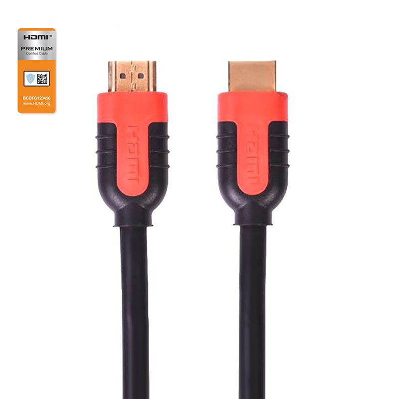Premium Certified HDMI 2.0 Cable with Double Molding Connector - High-Speed 4K@60Hz, HDR, ARC Support, Durable & Reliable for Home Theater, Gaming, and Professional AV Setups