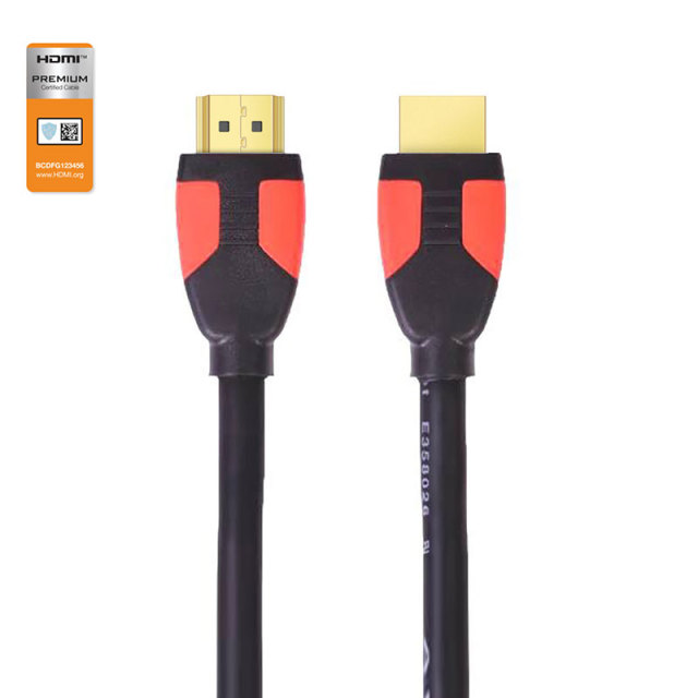 Premium Certified HDMI 2.0 Cable with Double Molding Connector - High-Speed 4K@60Hz, HDR, ARC Support, Durable & Reliable for Home Theater, Gaming, and Professional AV Setups