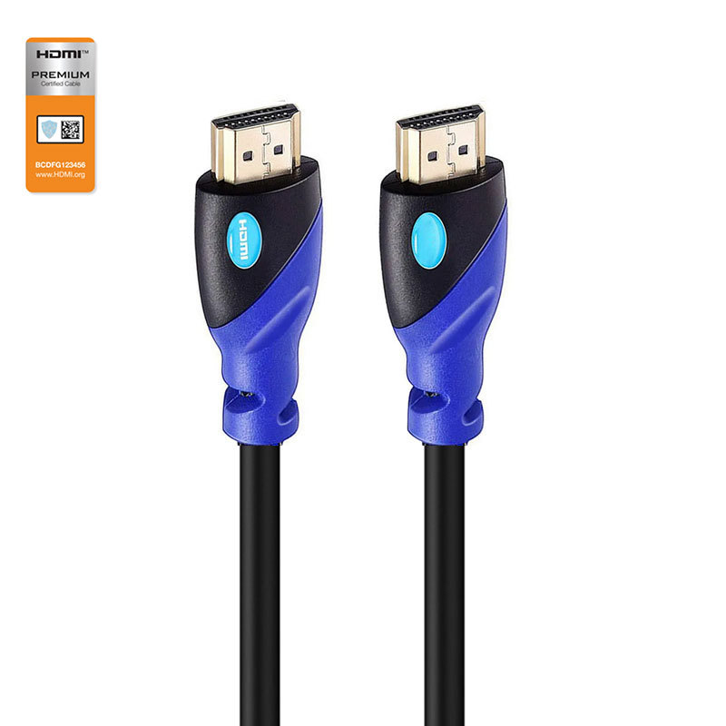 Premium Certified HDMI 2.0 Cable with Double Molding Connector - High-Speed 4K@60Hz, HDR, ARC Support, Durable & Reliable for Home Theater, Gaming, and Professional AV Setups