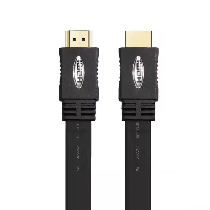 Flat HDMI 2.0 Cable with Molding Connector - High-Speed 4K@60Hz, HDR, ARC Support, Durable & Reliable for Home Theater, Gaming, and Professional AV Setups