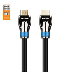 Premium Certified HDMI 2.0 Cable with Zinc Alloy Connector & Cotton Mesh - High-Performance, Durable, and Flexible for 4K@60Hz, 1080p, HDR, and ARC Support