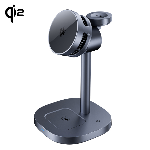 New arrival-Qi2 Certified 15W Magnetic 3-in-1 Wireless Charger with TEC Cooling – Fast MagSafe Charging for iPhone, Apple Watch & AirPods
