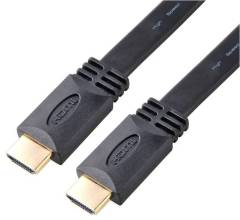 Flat HDMI 2.0 Cable with Molding Connector - High-Speed 4K@60Hz, HDR, ARC Support, Durable & Reliable for Home Theater, Gaming, and Professional AV Setups