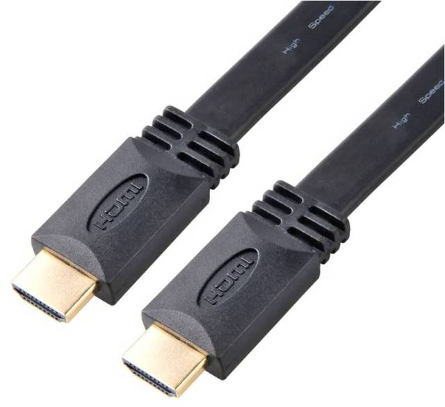 Flat HDMI 2.0 Cable with Molding Connector - High-Speed 4K@60Hz, HDR, ARC Support, Durable & Reliable for Home Theater, Gaming, and Professional AV Setups