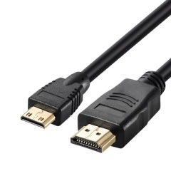 HDMI 2.0 Cable, HDMI to Mini HDMI with Molding connector - Ultra HD 4K@60Hz, 18Gbps Bandwidth, Slim Design (OD4.8mm) for Cameras, Laptops, and Portable Devices