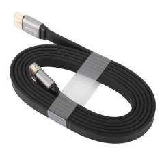 Flat HDMI 2.0 Cable with Aluminum Connector - High-Speed 4K@60Hz, HDR, ARC Support, Durable & Reliable for Home Theater, Gaming, and Professional AV Setups