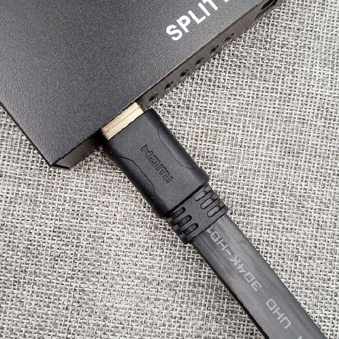 Flat HDMI 2.0 Cable with Molding Connector - High-Speed 4K@60Hz, HDR, ARC Support, Durable & Reliable for Home Theater, Gaming, and Professional AV Setups