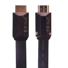 Flat HDMI 2.0 Cable with Zinc alloy Connector - High-Speed 4K@60Hz, HDR, ARC Support, Durable & Reliable for Home Theater, Gaming, and Professional AV Setups