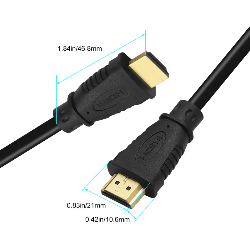 Premium Certified HDMI 2.0 Cable with Molding Connector - High-Speed 4K@60Hz, HDR, ARC Support, Durable & Reliable for Home Theater, Gaming, and Professional AV Setups