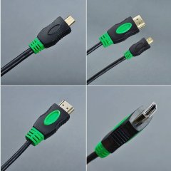 HDMI 2.0 Cable, HDMI to Micro HDMI with Double Molding connector- Ultra HD 4K@60Hz, 18Gbps Bandwidth, Slim Design (OD4.8mm) for Cameras, Laptops, and Portable Devices