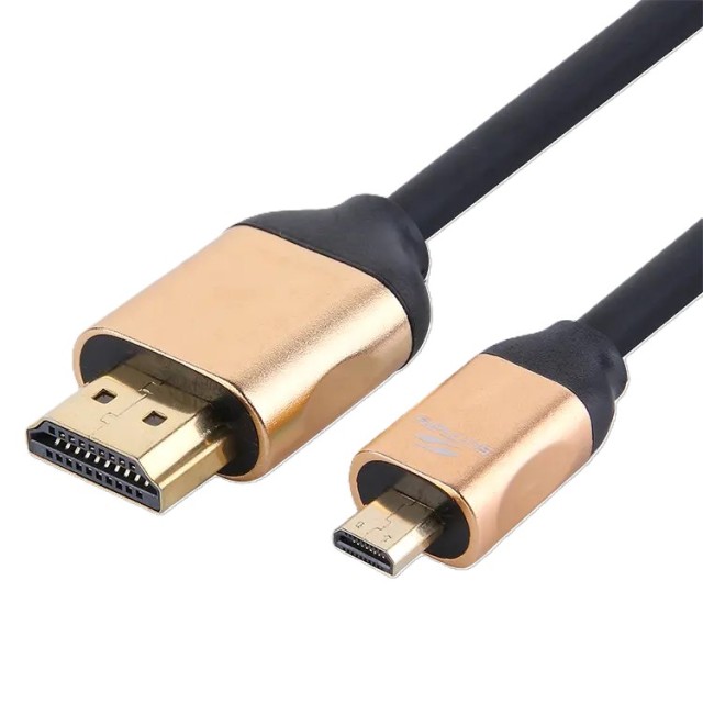 HDMI 2.0 Cable, HDMI to Micro HDMI with Aluminum Shell - Ultra HD 4K@60Hz, 18Gbps Bandwidth, Slim Design (OD4.8mm) for Cameras, Laptops, and Portable Devices