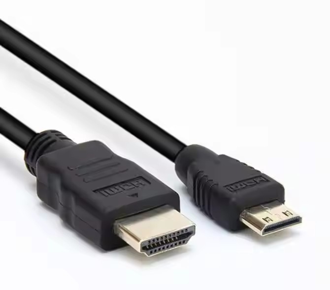 HDMI 2.0 Cable, HDMI to Mini HDMI with Molding connector - Ultra HD 4K@60Hz, 18Gbps Bandwidth, Slim Design (OD4.8mm) for Cameras, Laptops, and Portable Devices