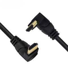 HDMI 2.0 Cable with 90-Degree Angled Molding Connector - High-Speed 4K@60Hz, HDR, ARC Support, Durable & Reliable for Home Theater, Gaming, and Professional AV Setups