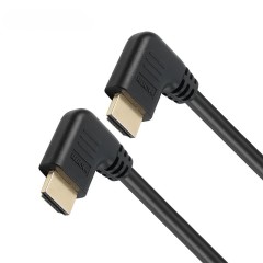 HDMI 2.0 Cable with 90-Degree Angled Molding Connector - High-Speed 4K@60Hz, HDR, ARC Support, Durable & Reliable for Home Theater, Gaming, and Professional AV Setups