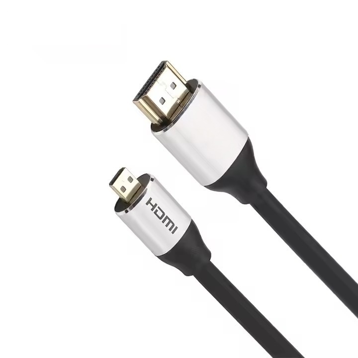 HDMI 2.0 Cable, HDMI to Micro HDMI with Aluminum Shell - Ultra HD 4K@60Hz, 18Gbps Bandwidth, Slim Design (OD4.8mm) for Cameras, Laptops, and Portable Devices
