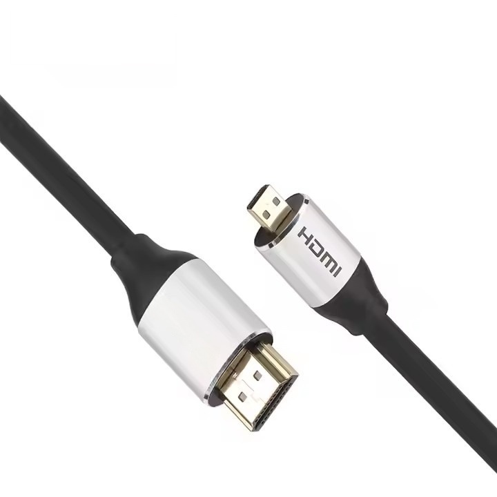 HDMI 2.0 Cable, HDMI to Micro HDMI with Aluminum Shell - Ultra HD 4K@60Hz, 18Gbps Bandwidth, Slim Design (OD4.8mm) for Cameras, Laptops, and Portable Devices