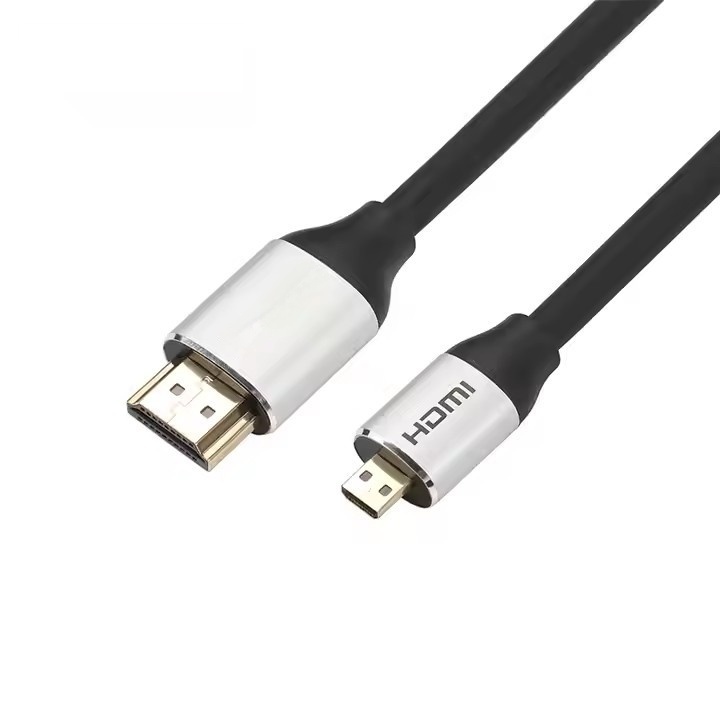 HDMI 2.0 Cable, HDMI to Micro HDMI with Aluminum Shell - Ultra HD 4K@60Hz, 18Gbps Bandwidth, Slim Design (OD4.8mm) for Cameras, Laptops, and Portable Devices