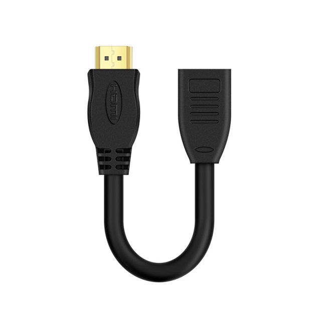 High-Speed HDMI Male to HDMI Female Extension Cable | 4K HDR, Gold-Plated Connectors, Compatible with Xbox PS5 PS4 Roku TV Stick Blu Ray Player HDTV Laptop PC