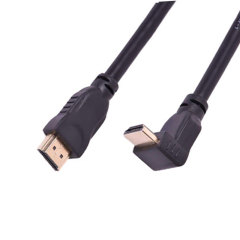 HDMI 2.0 Cable with 90-Degree Angled Molding Connector - High-Speed 4K@60Hz, HDR, ARC Support, Durable & Reliable for Home Theater, Gaming, and Professional AV Setups