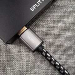 Premium Certified HDMI 2.0 Cable with Aluminum Shell - High-Speed 4K@60Hz, HDR, ARC Support, Durable & Reliable for Home Theater, Gaming, and Professional AV Setups