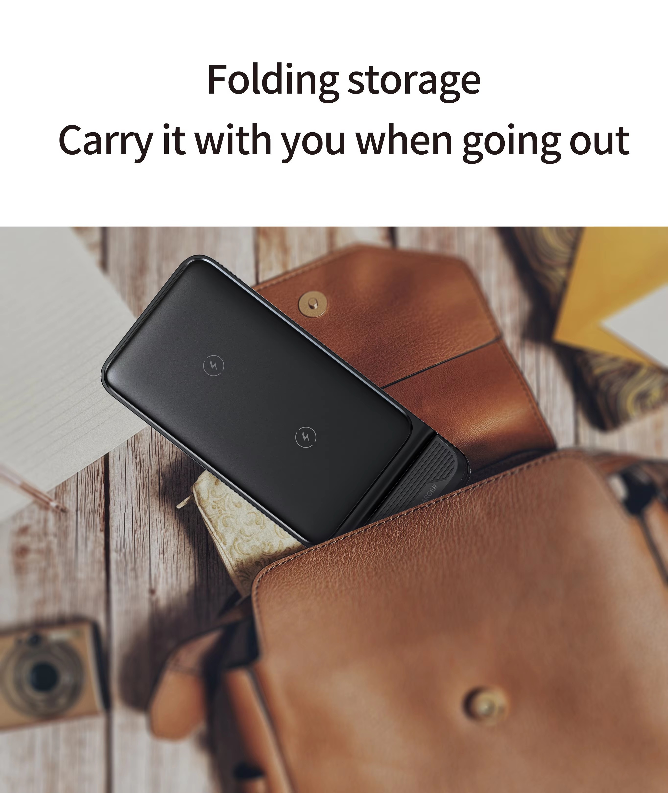 15W Foldable Dual-Coil 3-in-1 Wireless Charger – Universal Fast Wireless Charging Stand for Phone, Watch & Earbuds