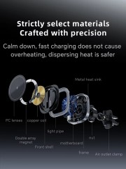 Qi2 Certified 15W Magnetic Car Wireless Charger – 360° Rotatable Fast Charging with Overheat Protection for iPhone & Android"