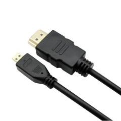 Micro hdmi cable.HDMI1.4V,14+1,CCS Conductor,1080P