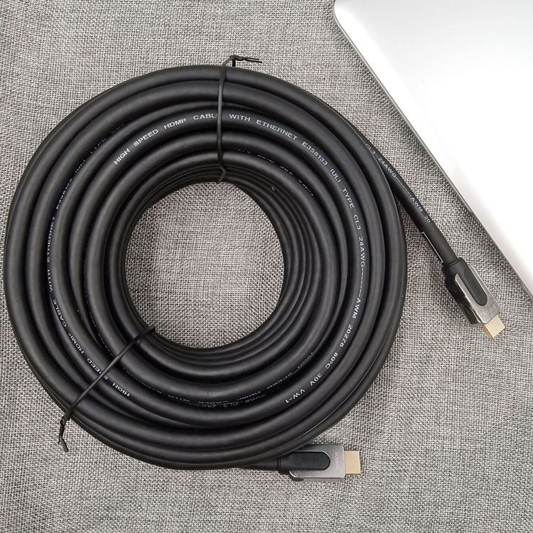 Active HDMI 2.0 Cable with Zinc alloy connector ,For 10-15m Long-Distance Transmission ,Ultra HD 4K@60Hz 4:4:4, , Chip-Enhanced Signal for Home Theater, Gaming, and Professional AV Systems
