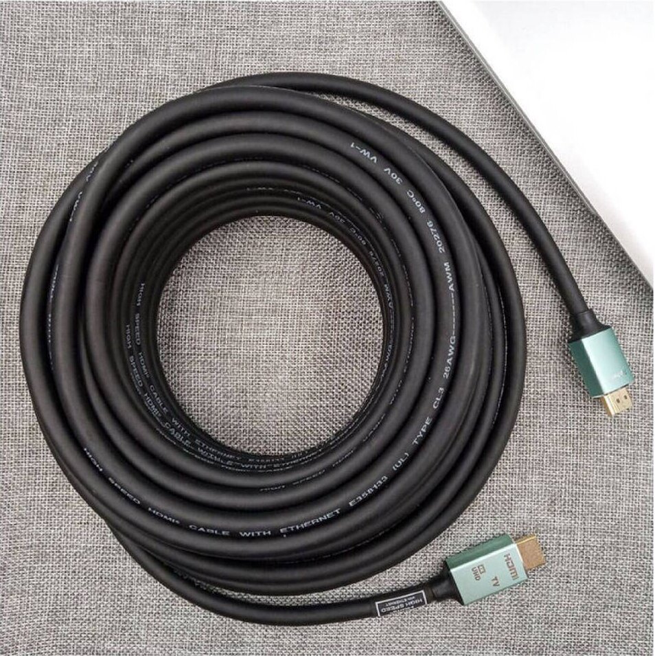 Active HDMI 2.0 Cable with Aluminum Shell ,for 10m-15m Transmission,Ultra HD 4K@60Hz 4:4:4, -  Chip-Enhanced Signal for Home Theater, Gaming, and Professional AV Systems