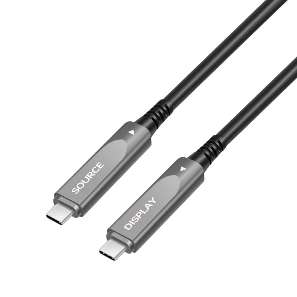 Fiber Optic USB3.2 Cable - Long-Distance 5m-15m High-Speed Data Transfer up to 10Gbps, PD 60W, 4K@60Hz Video, Fiber Optic Wire, Built-in Double E-Marker Chip