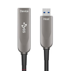 Fiber Optic USB 3.2 Gen2 Extension Cable, 10Gbps High-Speed Type-A to Type-A Female, Long Distance) Transmission, EMI/RFI Resistant