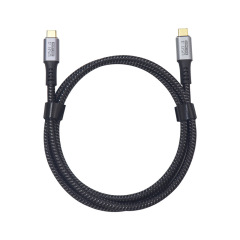 Entry Level USB4.0 Cable with Right Angle 90 Degree Connector – 40Gbps High-Speed Data Transfer, 240W Power Delivery, 8K @60Hz Video Output, Coaxial Cable, VL153 E-marker