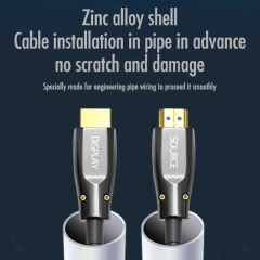 Premium Fiber Optic HDMI 2.0Cable (AOC) – HDMI A to A,Armored Cable construction,  4K@60Hz,