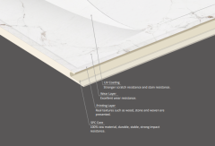 Domo Plank, glossy SPC wall panels - easy to install,  PVC wall panels for bathrooms and kitchens,DOMOPLANK| WPC Panel | Acoustic Wood Panel | UV Marble Panel | Flexible Stone｜SPC Wall Panels