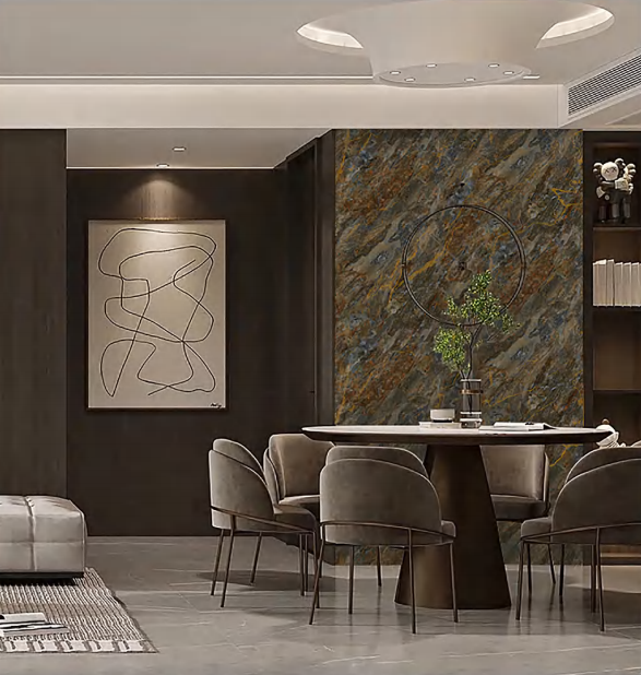 PVC marble sheet UV marble sheet-LJ24825T,DOMOPLANK| WPC Panel | Acoustic Wood Panel | UV Marble Panel | Flexible Stone｜SPC Wall Panels