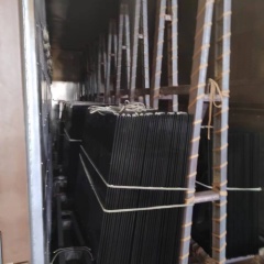 Закаленное стекло, выдержанное в тепле