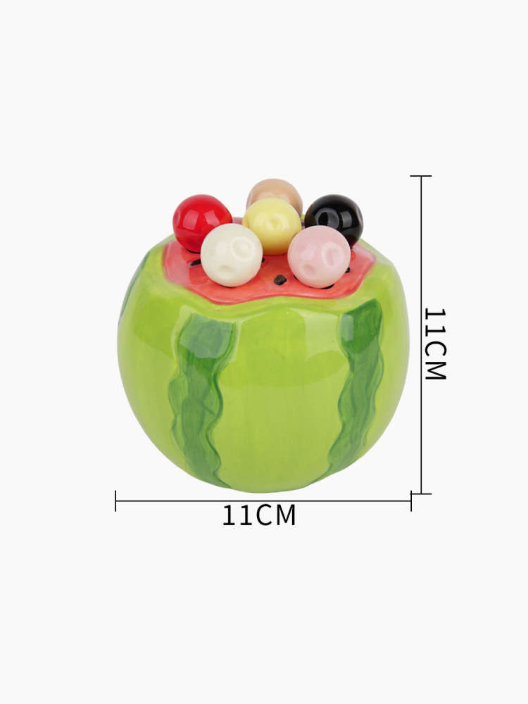 Cute Watermelon Dessert Fruit Fork Set with Storage Jar – 304 Stainless Steel Dessert Forks, Safe for Kids & Family
