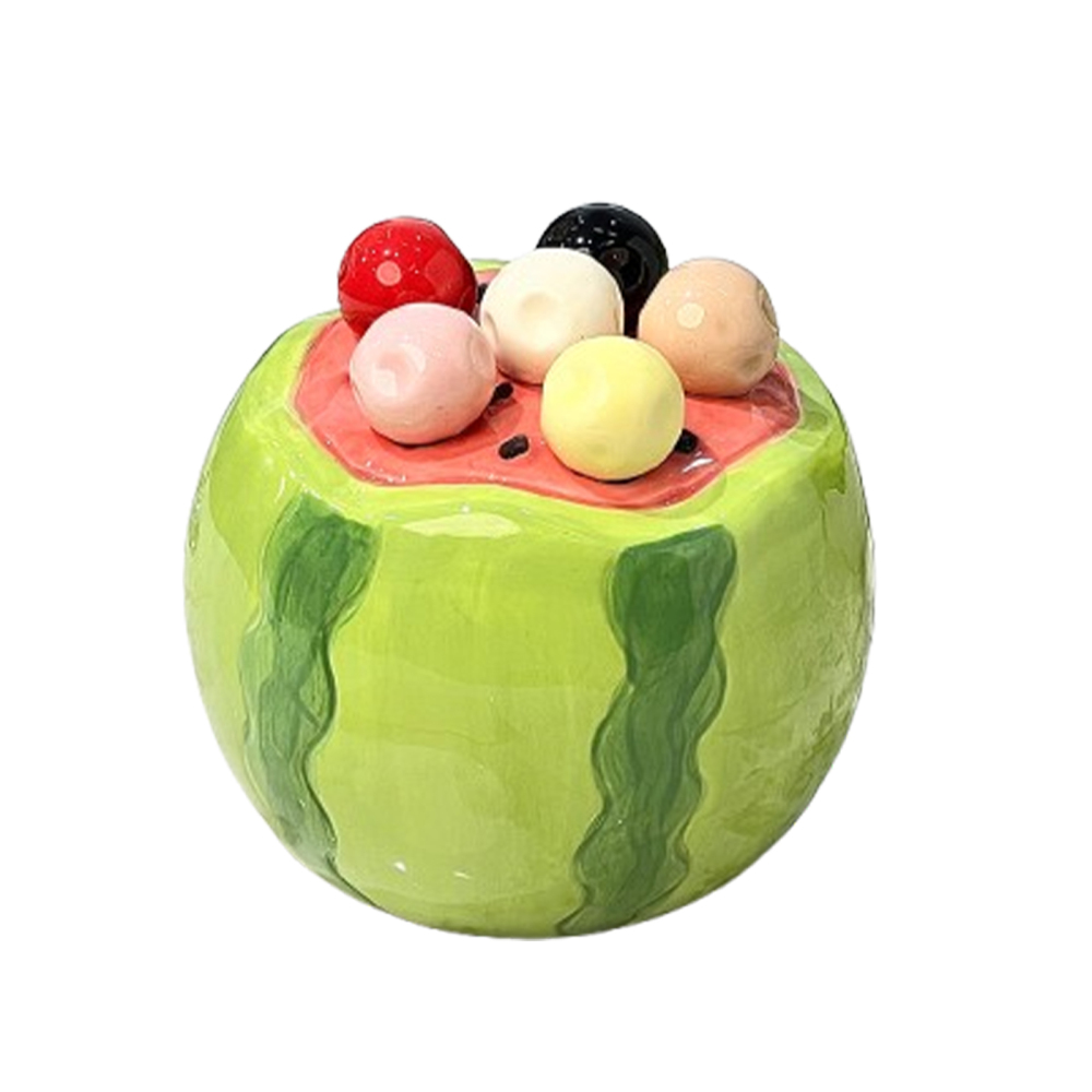 Cute Watermelon Dessert Fruit Fork Set with Storage Jar – 304 Stainless Steel Dessert Forks, Safe for Kids & Family