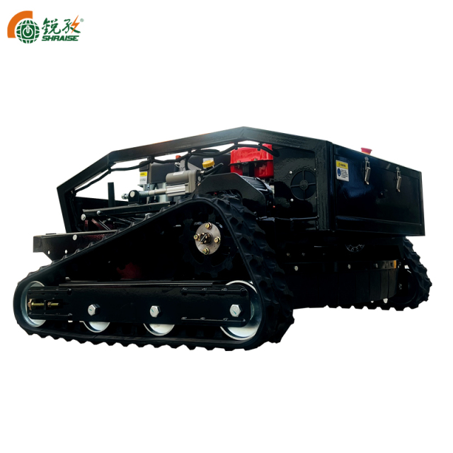 Remote Controlled Tracked Mulcher Multifunction Made in China Grass Cordless Electric Lawn Mower With Battery