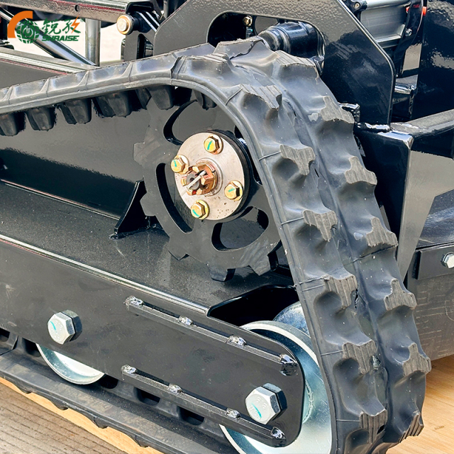 Remote Controlled Tracked Mulcher Multifunction Made in China Grass Cordless Electric Lawn Mower With Battery