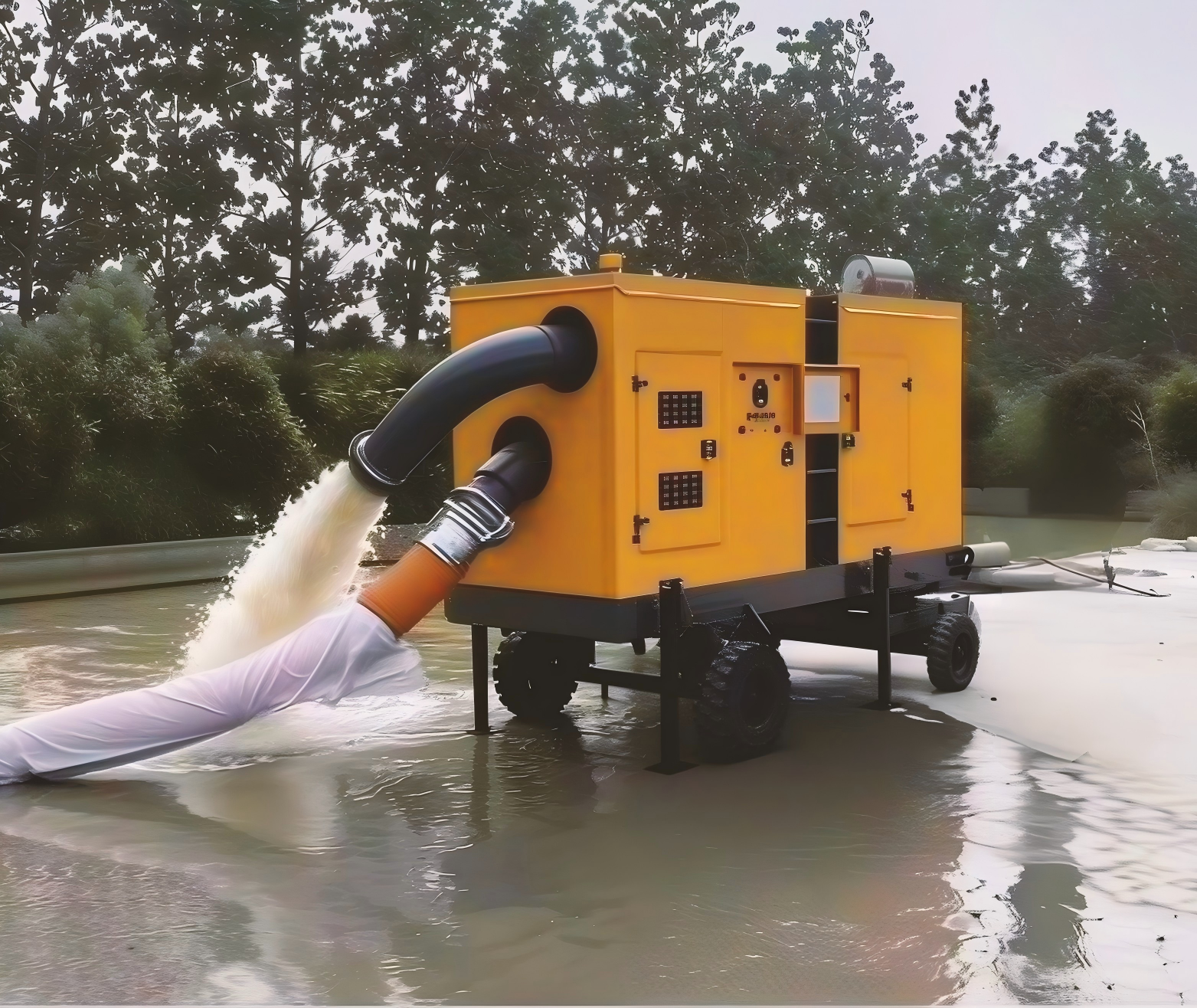 RZGB500-20-50    8 Inch Self-Priming Diesel Water Pump, Drainage Pump, Fire-Fighting Pump, Irrigation Pump, Flood Control Pump, Trash Pump,