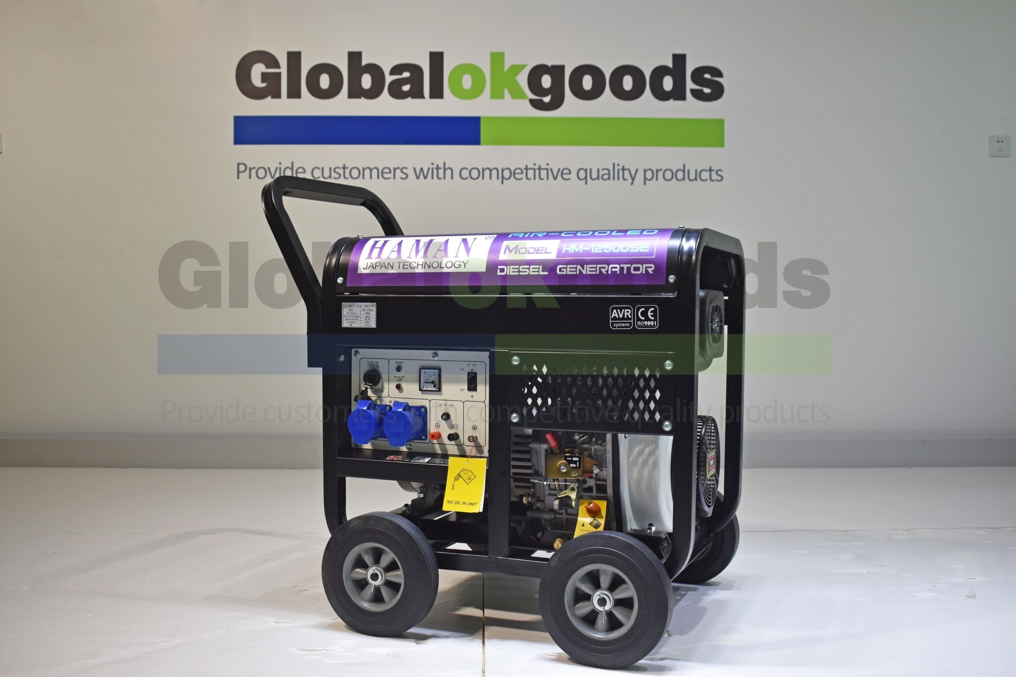 Japanディーゼル発電機 HAMAN POWER: 10KVA Diesel generator, 100% Power, All cooper wire alternator, Moveable and Portable
