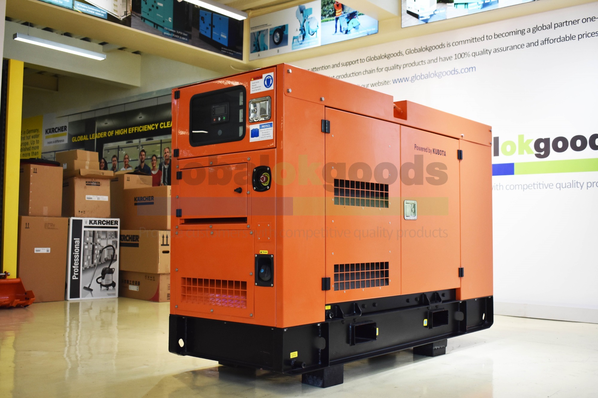 KUBOTA , Continuous: 25KVA  Standby:27.5KVA, Japan Original  Ultra Silent Diesel Generator 55dB/7m
